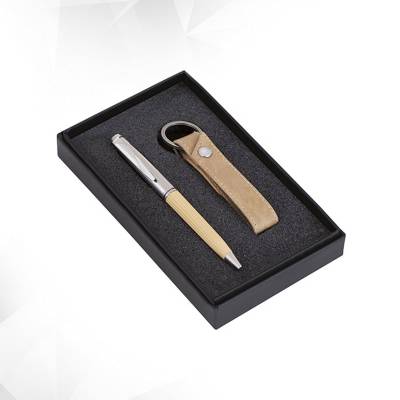 Stylish Brown Pen and Keychain Set For Corporate Gifting Manufacturers in Udyog Vihar