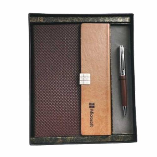 Stylish Brown Pen and Stationery Gift Set Ideal for Promotional Gifting Manufacturers in Delhi