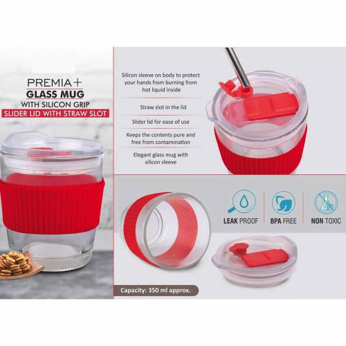 Transparent Glass Mug 350 ML for Home Use Manufacturers in Delhi