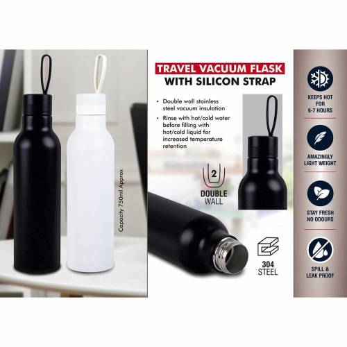 Travel Vacuum Flask With Silicon Strap Manufacturers in Delhi
