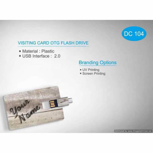 Visiting Card Style OTG Flash Pendrive Suitable for Corporate Office and Home Manufacturers in Delhi
