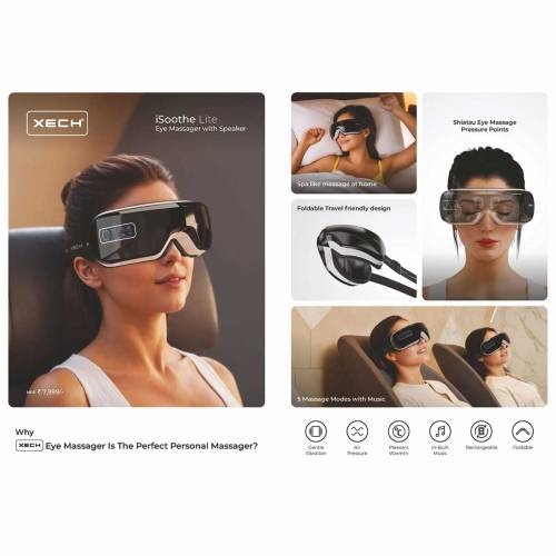 Wireless Rechargeable Eye Massager Perfect for Eye Relaxation and Gifting Manufacturers in Delhi