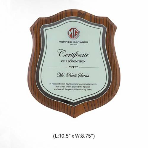 Wooden Award Mementos Brown Rectangular With Printed Pattern For Office 3748 Manufacturers in Delhi