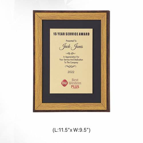 Wooden Certificate Plaque Memento Trophy 3703 Manufacturers in Delhi
