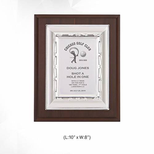 Wooden Memento Trophy Brown Square Shape with Customized Logo for Award Ceremonies 3737 Manufacturers in Delhi