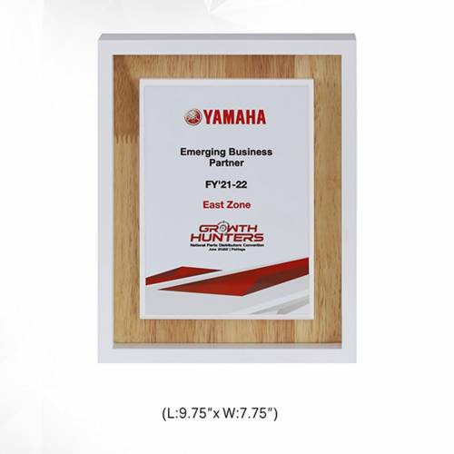 Wooden Memento Trophy Printed Design for Office Use 3721 Manufacturers in Delhi