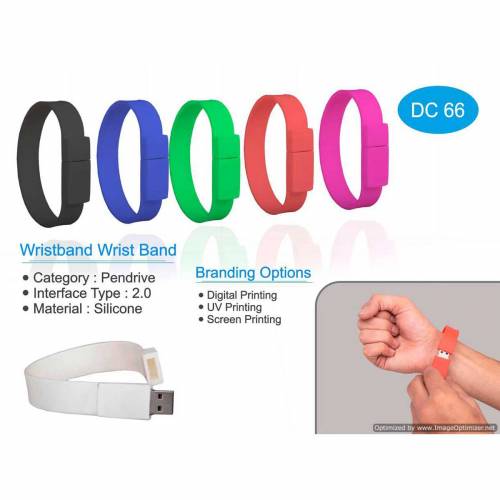 Wristband Pendrive Silicone Design Ideal for Office and Home Use Manufacturers in Delhi